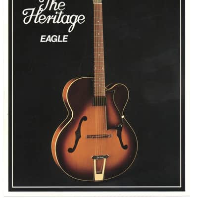 Heritage Guitars-EAGLE, promotional print/cut sheet, 1988 image 1
