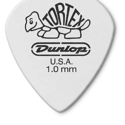 Dunlop 478R1.0 Tortex® White Jazz III Picks -- 72 Picks White image 1