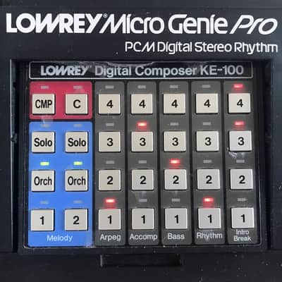 RARE 1986 Lowrey V-600 Micro Genie Pro Vintage Digital Synth & Programmable Sample Based Drum Machin image 2