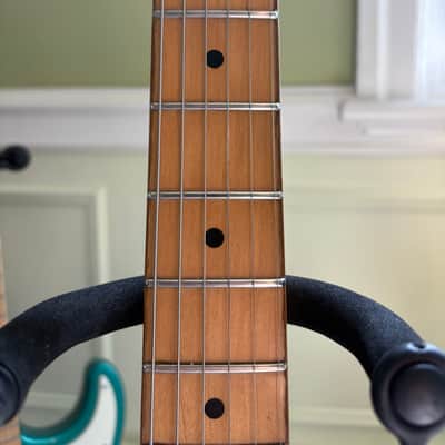 Fender Stratocaster Plus Maple Fretboard 1988 Surf Green E4 Serial Number image 9
