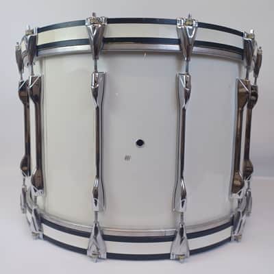 Yamaha 14x22"MB822U JP-x Field Corps Bass Drum 12Lug White Wrap Japan Vintage80s image 3