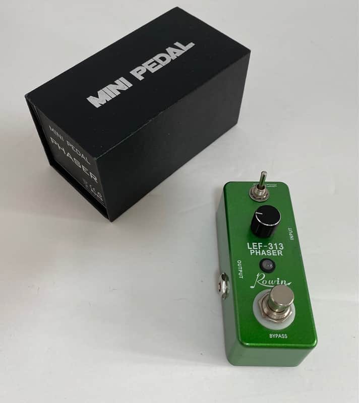 Rowin LEF-313 Mini Pedal Phaser - Vintage Electric Guitar Effect Pedal - 3.5" image 1