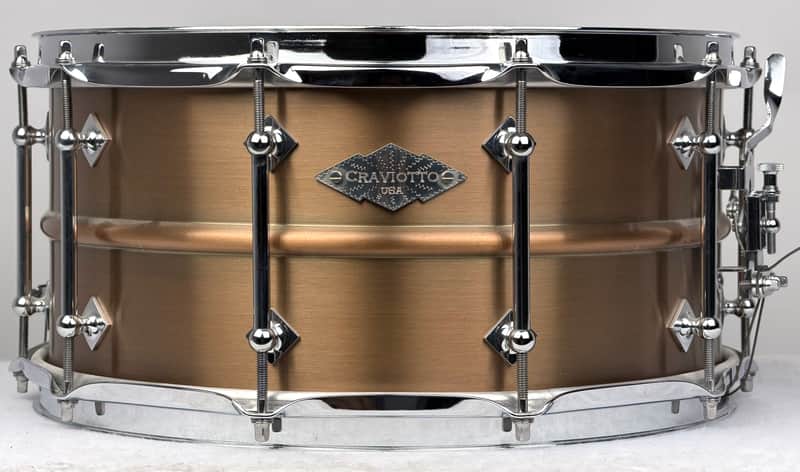 Craviotto 7x14" AK Masters Bronze Snare Drum image 1