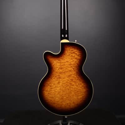 Gretsch G5655T-QM Electromatic Center Block Jr. Quilt Semi-hollowbody Electric Guitar - Sweet Tea image 4