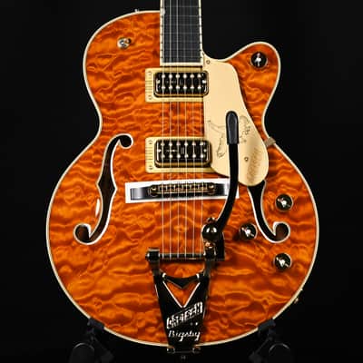 Gretsch Limited Edition Falcon Center Block Jr. w/ Bigsby & Quilted Maple- Roundup Orange 2025 (JT25030792) image 1