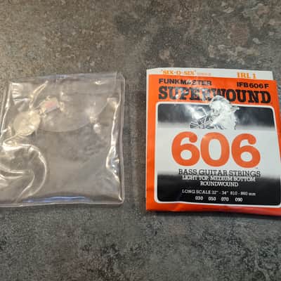 Vintage 1980s pre Rotosound Funkmaster Superwound 606 Bass Strings image 6