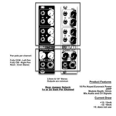 MST Stereo Output Mixer PCB and Panel image 4