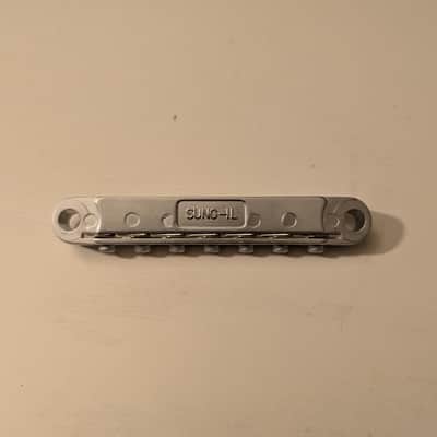 7-String Tune-o-matic Bridge - Satin Chrome image 3