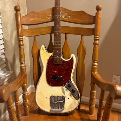 Fender Mustang Bass 1966 Olympic White image 1