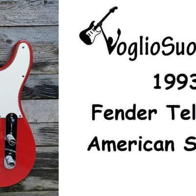 1993 Fender Telecaster American Standard Dakota Red image 17