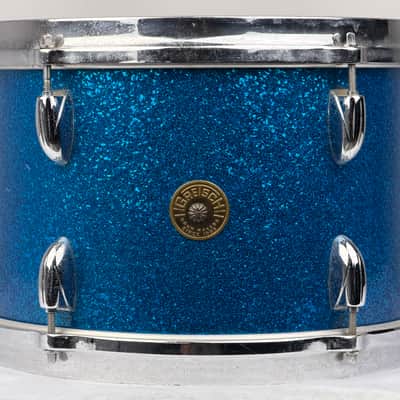 Gretsch 20/12/12/16" 60's Round Badge Drum Set - Blue Sparkle image 16