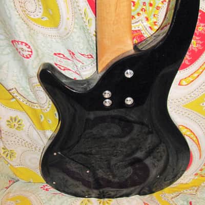 Lyon "Series 4" Bass Guitar by Washburn Black Gloss P-Bass Style image 2