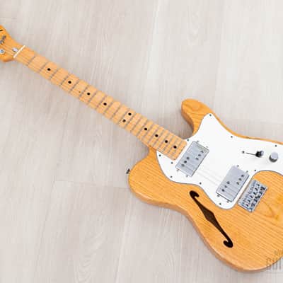 1975 Fender Telecaster Thinline Vintage Semi-Hollow Guitar Natural Ash w/ Seth Lover-Designed CuNiFe Wide Range, Case image 12