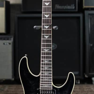 Schecter Omen Extreme-6 Electric Guitar - See Thru Black image 6