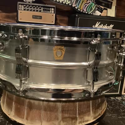 Ludwig Acrolite Keystone - S/N- 1965 - Alum Matte - 5x14 - #1921 image 4