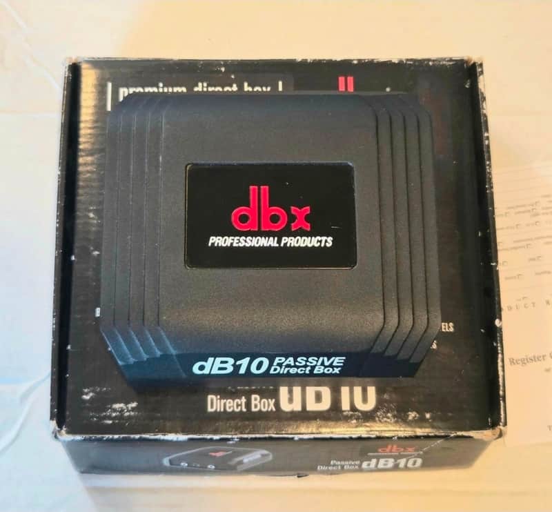 DBX DB10 Professional Passive DI Direct Box - in Box! image 1