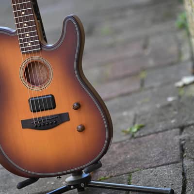 Fender Acoustasonic Standard Telecaster - Honey Burst image 3
