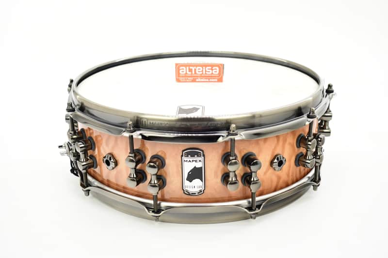 Mapex BPDLMH4460LPW Black Panther Versatus Russ Miller Signature 4 5/8x14" Mahogany/Maple Snare Drum image 1