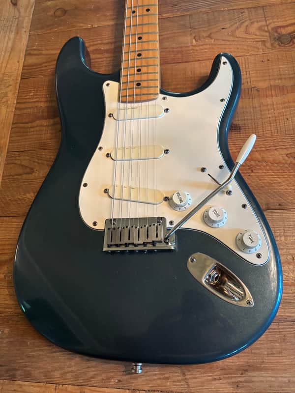 Fender Strat Plus Lace Sensors TBX Wilkinson Sperzels 7 LBS 1989 - Gun Metal Blue image 1