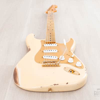 2023 Fender Custom Shop Limited Edition ‘55 Bone Tone Stratocaster Relic Aged Honey Blonde, Mary Kaye w/ Case, CoA image 11