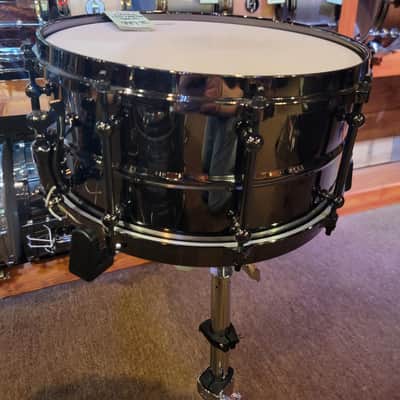 Ludwig Universal Black Brass Snare Drum - 6.5 x 14-inch Snare - Polished Black Chrome image 1