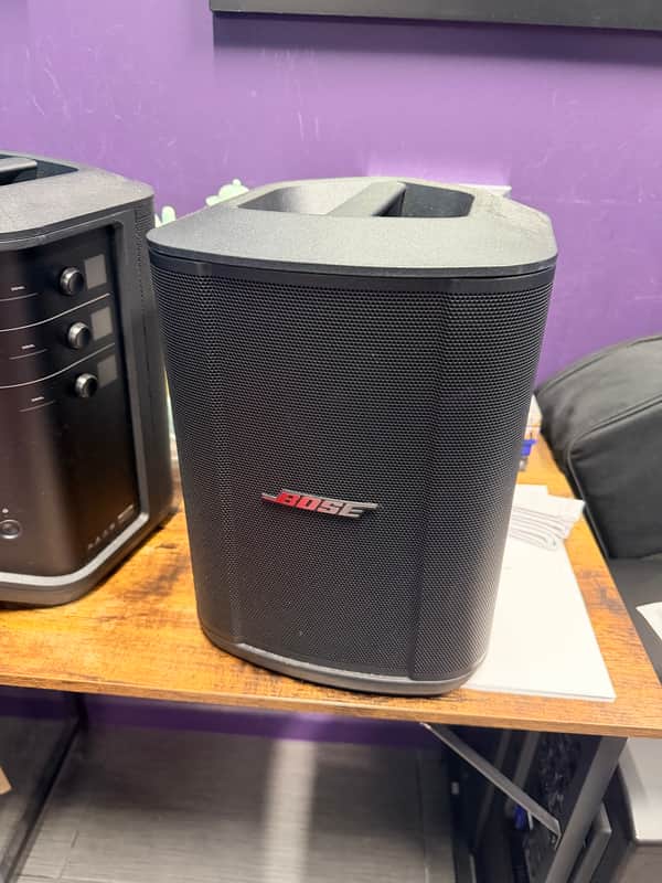Pair of Bose S1 Pro+ Wireless PA System with Bluetooth 2023 - Present - Black image 1