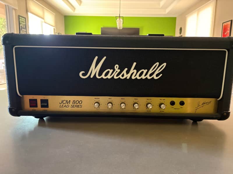 Marshall JCM 800 Lead Series Model 2203 100-Watt Master Volume Head 1981 - 1989 - Black image 1
