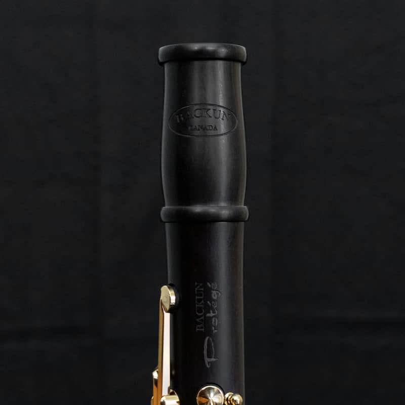 Backun Protégé Intermediate Bb Clarinet - Gold Plated Keys with Eb Key / Grenedilla