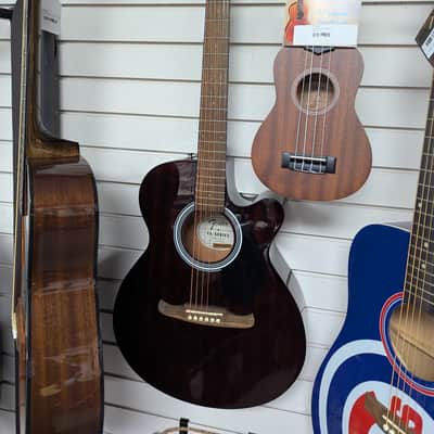 Fender FA135cE acoustic electric guitar 2026 - Polish dark mahogany cutaway image 2