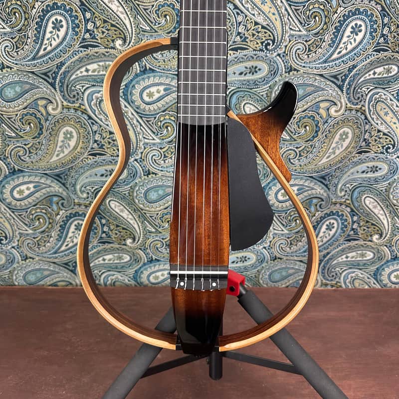 Yamaha SLG200N Nylon-String Silent Acoustic-Electric Guitar Natural w/Gig Bag image 1