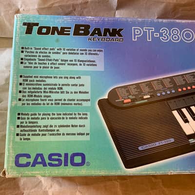 Casio  PT-380  80s 90s 32-key Synth with Microphone in original Box Excellent Condition image 20