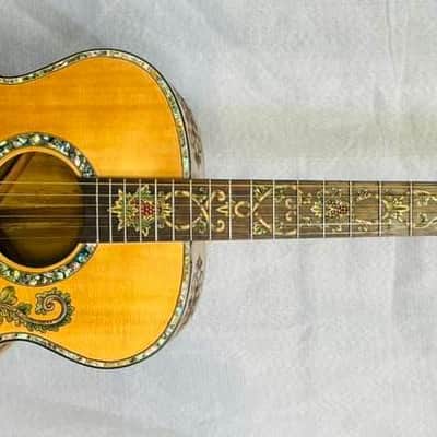 Blueberry Handmade Grand Concert Size Acoustic Guitar with Arm Rest image 8