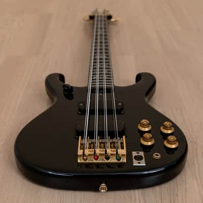 1983 Greco BK-1200 Custom Order Vintage 8 String Neck Through Bass Black, 100% Original w/ T-Bird Pickups, Japan Fujigen image 10