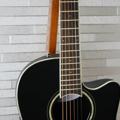 Ovation CS24-5-G E-Acoustic Guitar Celebrity Standard Mid Cutaway - Black image 3