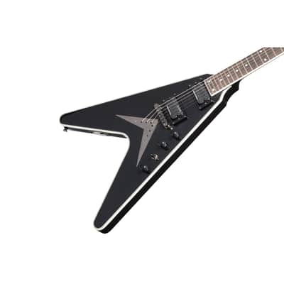 Epiphone Dave Mustaine Signature Flying V Custom Guitar w/ Seymour Duncan Pickups - Black Metallic image 4