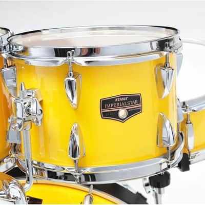 Tama Imperialstar IE52C 5-piece Complete Drum Set with Snare Drum and Meinl Cymbals - Electric Yellow image 4