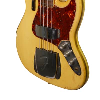 Fender 1966 Vintage Jazz Bass Custom Color Olympic White Matching Headstock w/ OHSC – Used 1966 - Olympic White image 8