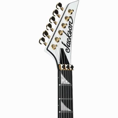 Jackson MJ Series Rhoads RR24MG - White with Black Pinstripes (FREE JACKSON HARDSHELL CASE!) image 4