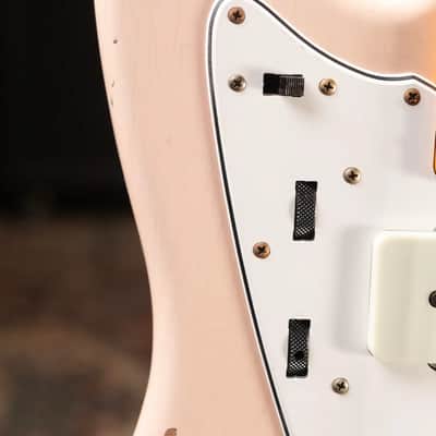Fender Custom Shop 1963 Jazzmaster Relic Electric Guitar - Aged Shell Pink with Hardshell Case image 9