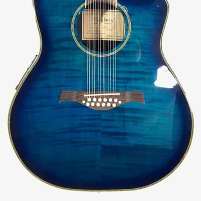 Tanglewood Odyssey TMO-12MO, 12 String Acoustic - Used, See-Thru Blue image 1