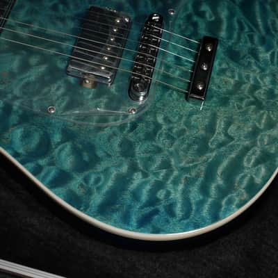 MusicMan BFR Steve Morse LTD 2017 - Tahitian Blue Quilt image 15
