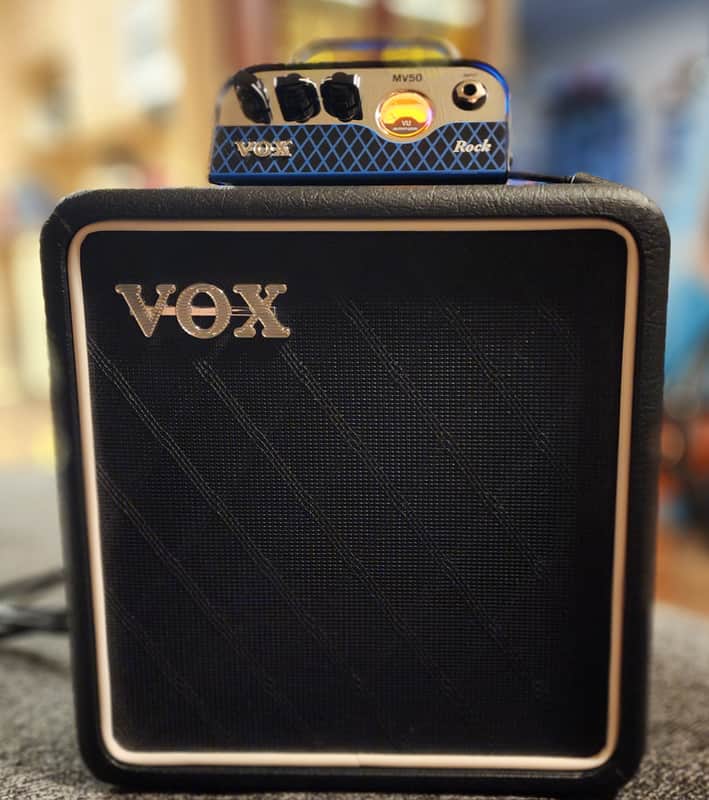 Vox MV50 Rock 50 watt Nu-Tube head and cab 2020's - Black image 1