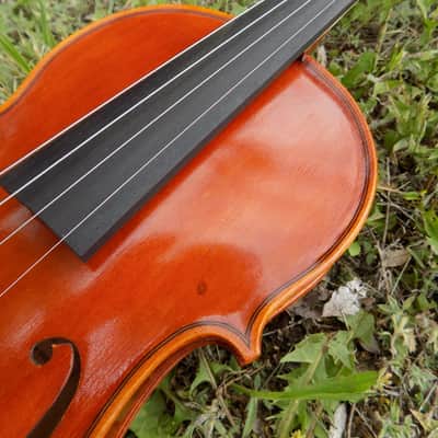 Crow Creek Fiddles Handmade Professional Violin, Red-Brown, With Beautifully Flamed Maple! image 11