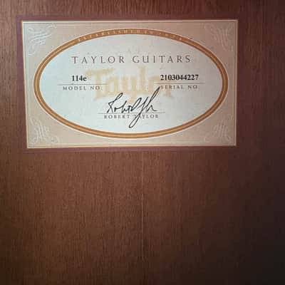 Taylor 114e Natural Electro-Acoustic Guitar image 5