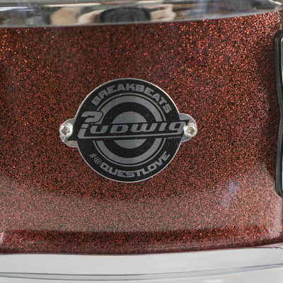 Ludwig Questlove Breakbeats 14x5 Snare Drum Red Sparkle image 2