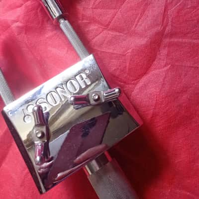 Vintage 1980s Sonor Phonic / Signature Double Tom Holder Mount with Memory Lock (28mm Down Tube) - Made in Germany image 5