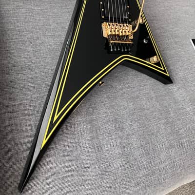 Jackson MJ Series Rhoads RR24MG 2023 Black with Yellow Pinstripes image 19