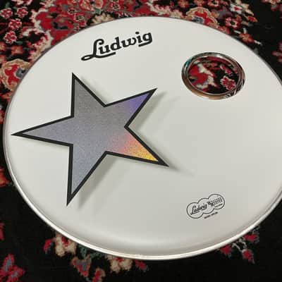 Remo Ringo Starr And His All-Starr Band 20” Bass Drum Head w/Holz 4” Chrome Mic Port image 2
