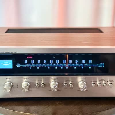 🎶✨ Pioneer SX-727 Vintage Stereo Receiver w/ Original Wood Case — Serviced/Cleaned, LED Dial, FM Aligned,  Excellent Cosmetics image 2