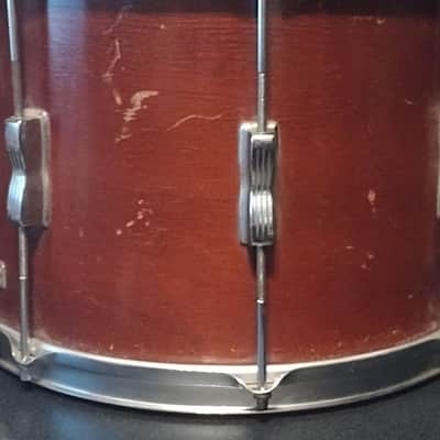 VINTAGE - WFL(William F. Ludwig) Field Drum - 1940s WFL 10x14 1940's - Mahogany - [this is LUDWIG b4 it was LUDWIG in 1955] image 6